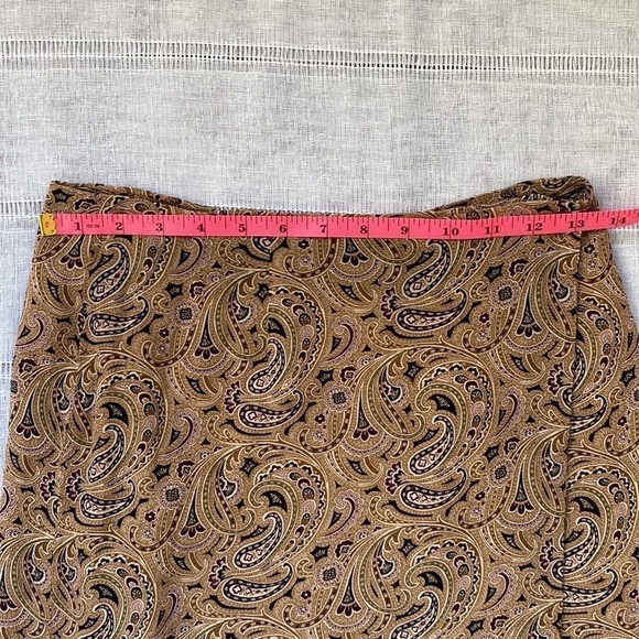 Charter Club paisley wrap mini skirt. - Picture 7 of 13